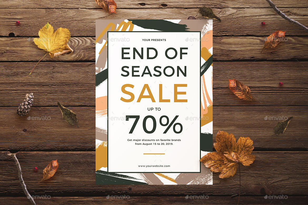 End of Season Sale Flyer, Print Templates GraphicRiver